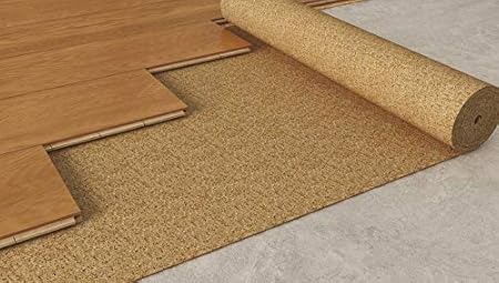 Rotolo di sughero al metro, dimensioni: 1 m x 10 m, superficie (10 m²), spessore da 2 mm a 10 mm. Isolamento acustico di pavimenti e pareti. Sughero di altissima qualità (4 mm) - Honorern