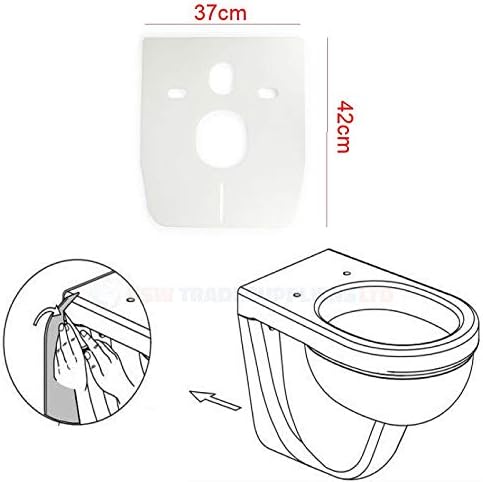 Protezione antiurto e acustica universale per servizi igienici sospesi e bidet e/o parete di filo del pavimento, 5 mm di spessore con tappi e lavatrice - Honorern