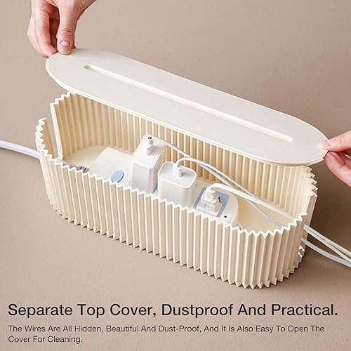 1/2 Pezzi Scatola Ordinacavi Per Cavi - Scatola Per Prese Multiple | Scatole Per Riporre Cavi Con Presa Portatile | Spegnitore Di Cavo Flessibile E Scatola Di Gestione Spegnitore Di Estensione - Honorern