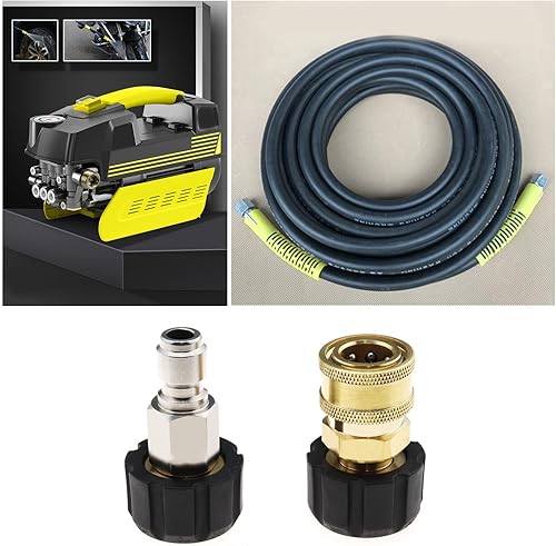 EMSea Set Di 2 Adattatori Per Tubi Flessibili Per Idropulitrice Filettatura M22 14 Mm Femmina A Presa Rapida Maschio Da 3/8 Pollici E Presa Rapida Femmina Da 3/8 Pollici A M22 14 Mm Femmina - Honorern