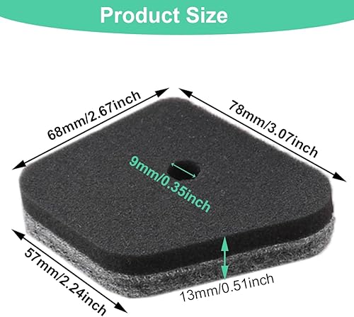 Filtro Aria per Stihl FS87 FS90 FS90R FS100 FS110 FS130 FS310 FC90 FC100 FC110 HT100 HT101 HT130 HT131 KM100 KM100R HL100 HL90 HL95 SP90 Decespugliatore 4180 120 1800 4180-120-1800 - Honorern