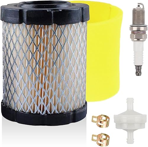 591583 Filtro dell'aria con prefiltro per Briggs & Stratton 5429K 796032 21B807 21B902 9,0-12,5 hp Motori tosaerba Trattorino Cartuccia del filtro dell'aria con candela Filtro del carburante - Honorern