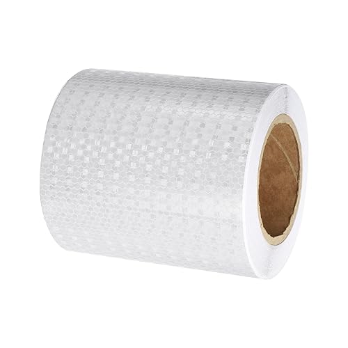 Nastro Riflettente, 1 Rotolo 10 Ft x 3' Adesivo Impermeabile Alta Visibilità Attenzione Avvertimento Nastro Sicurezza Riflettente per Camion Rimorchi Auto, Arancione - Honorern