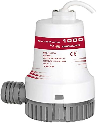 Europump II 1000 12 V 3840 l/St. Pompa di livellamento, pompa a immersione - Honorern