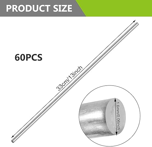 60 Pezzi Bacchetta per Saldatura, Barre di Saldatura in Alluminio, Bassa Temperatura, Bacchette di Saldatura per Saldatura in Ottone Riparazione Brasatura e Ingegneria - Honorern