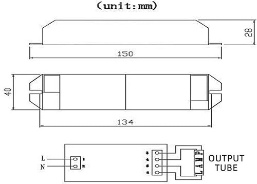 AC220V. Ballast elettronico universale 2 4W 36W 55W. Zavorra(36W) - Honorern