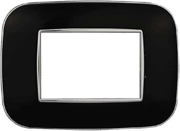 Placca Ovale In Plastica, Da 3 Moduli Posti, Compatibile Con Bticino Axolute (Bianco) - Honorern