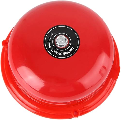 Campana antincendio, campana antincendio fissata al muro a 4 pollici da 100DB, adatta per hotel, fabbriche, uffici, scuole(220V) - Honorern
