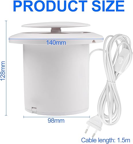 Ventola Aspirazione Bagno Potente e Silenzioso 100mm Ventilatore di Ventilazione 15W 100m³/h Estrattore Aria con Valvola Antiritorno E Interruttore per Wc Cucina Scantinati Garage - Bianco - Honorern