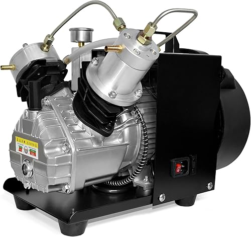 Compressore d'aria Pcp 4500Psi, compressore d'aria per bombole da sub, compressore d'aria ad alta pressione mini-doppio cilindro per riempimento di bombole da paintball/scuba 220V (TXEDM041) - Honorern