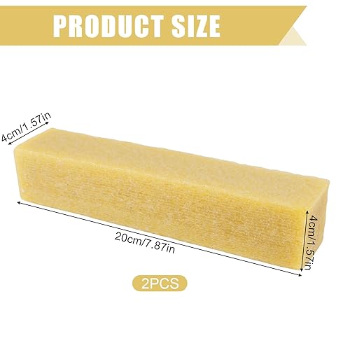 2 pezzi di nastro abrasivo per la pulizia, carta vetrata in gomma, 200 x 40 x 40 mm, per la pulizia di longboard, nastro abrasivo, carta vetrata - Honorern