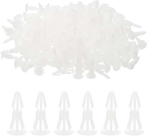 Distanziatore Supporto PCB, 200pz 8mm/0,31' Altezza di Supporto Standoff PCB Isolamento Scheda Colonna Testa Rotonda Supporto in Plastica per Scheda PCB PC, Bianco - Honorern