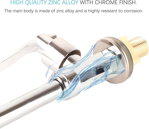 Jerliflyer Rubinetto del Lavandino, Solo Rubinetto Dell'acqua Fredda Rubinetto G1/2in Dell'acqua Fredda Solo Per Cucina Bar da Giardino Camper Per Barche All'aperto Senza Tubo Flessibile - Honorern