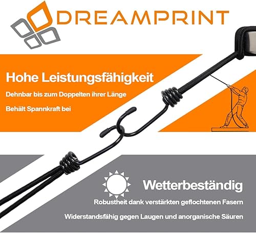 25 pezzi Tenditore di espansione 20cm Ø6mm Tenditore per telone nero con anello di aggancio a spirale Anello di espansione 200mm - Honorern