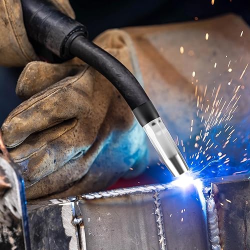 TXXATX Saldatrice a Filo Continuo Set per Ugelli Adatti Pistola a Gas MB-15AK MIG MAG Accessori 26 Pezzi 2 x Ugelli Gas 20 x Ugelli Potenza 0,6 mm 0,8 mm 1 mm 2 x Impugnatura Ugelli 2 x Isolatori - Honorern