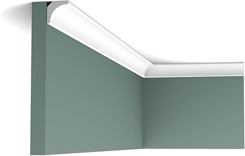 Confezione da 4 metri CX133 Cornica soffitto Orac Decor - 2 x 2 x 200 cm (A x P x L) - modanatura decorativa - Honorern