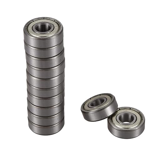 Uanratg 12 Pezzi 608Z 22 Mm X 8 Mm X 7 Mm Cuscinetto Rigido a Sfere Singola Riga - Honorern