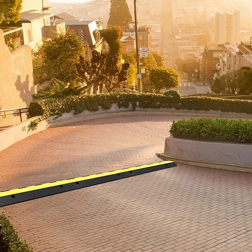 VEVOR Protezione del Cavo in Gomma Canali, Copertura di Protezione del Cavo in Gomma, per Collisione di Ingranaggi Conici 2 Canali di Protezione del Cavo da 2 Tonnellate per Cavi Alari 3Pics - Honorern