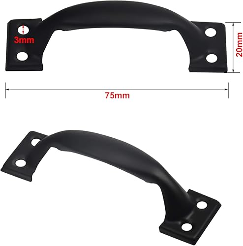 Maniglie Mobili,4Pezzi Acciaio inox maniglia per mobili e armadi, per armadio/cassetto/porta/mobili (Argento) - Honorern