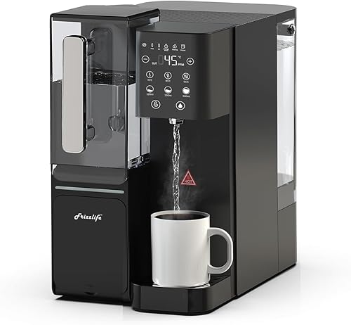 WB99 Sistema a osmosi inversa da banco, filtro alcalino per acqua RO con caraffa portatile, elementi certificati NSF/ANSI 58, monitoraggio TDS e durata del filtro, nessuna installazione - Honorern