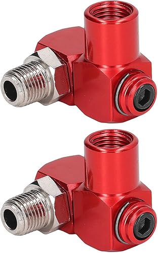 2Packs 1/4 Pollice Girevole a 360 Gradi Connettore del Tubo dell'Aria Raccordo Adattatore per Utensile Pneumatico - Honorern