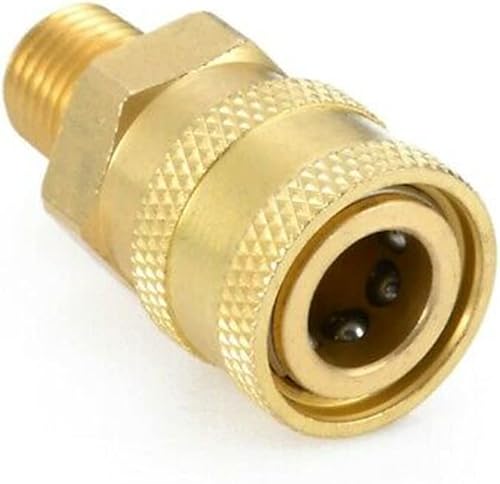 2 pezzi in ottone ad alta pressione Quick Connect M22 a 1/4 maschio filettato adattatore accoppiatore - Honorern