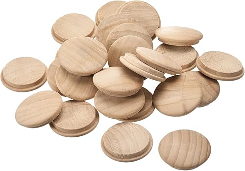 sourcing map Tappi in legno di faggio, 50 pezzi, 35 x 30 mm, tappi per fori per viti, copertura decorativa in legno per scale, sedie, mobili, lavorazione del legno - Honorern