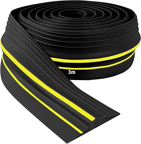Guarnizione Soglia Porta Garage 3 Metri Door Floor Seal Strip Ideale per Mantenere il Garage Pulito e Asciutto, Blocca Sporco, Foglie e Agenti Atmosferici - Honorern
