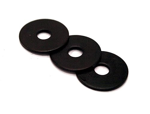 10 rondelle Penny in acciaio inox nero zincato, M3 M4 M5 M6 M8 M10 DIN9021 (M5 x 20 mm x 1,4 mm di spessore) - Honorern