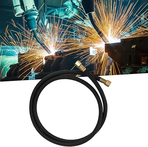 Msiud Tubo per Gas Inerte, Dado Del Raccordo di Saldatura Dell'Aria Da 1/4 di Pollice Inerte Argon CO2 Azoto Aria Compressa Pistola In Gomma Ottone ad Alta Flessibilità per Unione di Della - Honorern