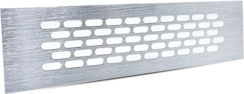 Griglia Di Ventilazione Inox | 245x60 | Inox | 1 Pezzi | Griglia Ventilazione Rettangolare Forno, Camino, Cucina, Stufa, Bagno | Bocchetta Ventilazione Aria Aspirazione/Areazione - Honorern