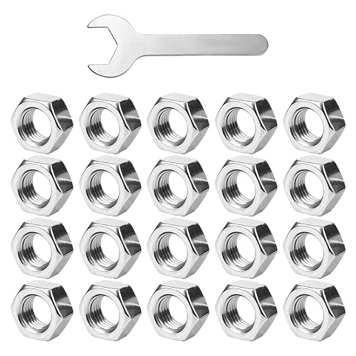 20 dadi esagonali, 1 chiave inglese, dadi esagonali M8, dadi esagonali in acciaio anti-filettatura - Honorern