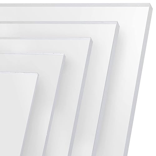 Pannello in vetro acrilico, 12 x 80 cm, taglio su misura, spessore 2 mm, resistente al burch, resistente ai raggi UV, vetro acrilico su entrambi i lati con pellicola protettiva - Honorern