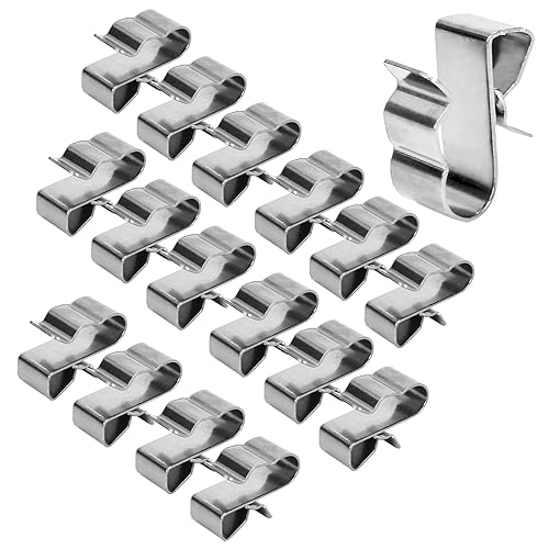 50 Pezzi Clip per Cavi Fotovoltaici, Clip per Fissaggio Cavi a Pannelli Fotovoltaici, in Acciaio Inossidabile, Clip per Cavi per Rimorchio, per Pannello Solare, Fissaggio Modulo Solare - Honorern