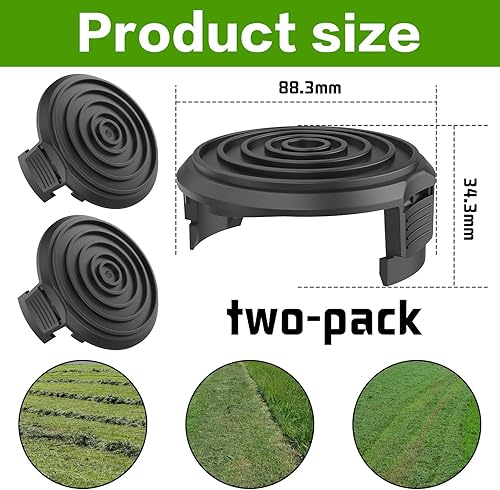WA0037 Copri Bobina per tagliaerba, 2 Copri Bobina di Ricambio Compatibile con WG184 WG190 WG191 WG168 - Honorern