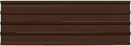 Tidyard 36 pannelli da tetto in metallo, per tetto, in acciaio zincato, grigio, 100 x 45 cm - Honorern