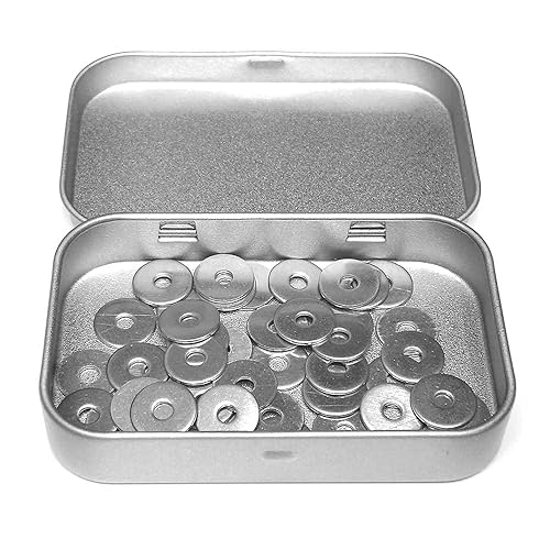 Rondelle in metallo inox M3: (Diam.int = 3,2 mm x Diam.ext = 12 mm) Scatola 50 pezzi larga piastra tipo 'L' in acciaio inossidabile A2 | Carrosier fai da te Riparazione | Anti-corrosione uso esterno - Honorern