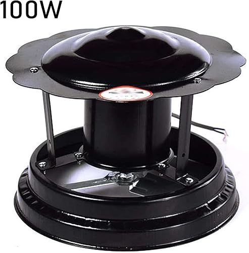Aspiratore di Fumo per Camino, 50W/60W/100W Aspiratore per Camino Aspiratore per Canna Fumaria Induttore di Tiraggio per Camino Aspiratore per Camino per Camino(Nero),100w - Honorern