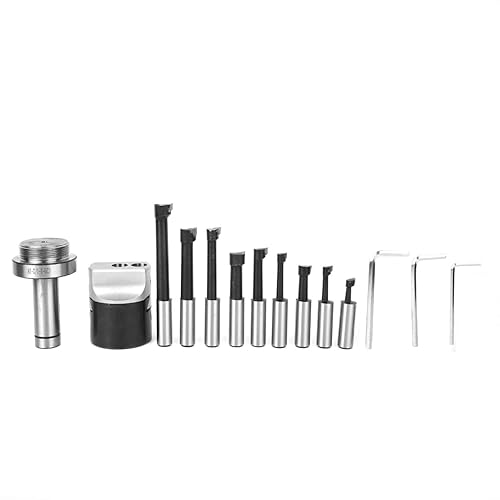 Utensili per la foratura C20-F1-12 9PCS Set di frese con codolo per testa per alesare Kit di punte per trapano per alesatura in acciaio al carbonio Kit di utensili per fresatura CNC ad alta durezza pe - Honorern