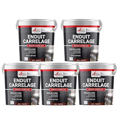 INTONACO MINERALE DECORATIVO COLORATO EFFETTO CALCESTRUZZO - intonaco per decorazione murale e pavimento - Mattonella - ARCANE INDUSTRIES - Honorern