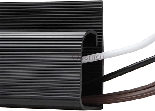 2 PZ G-Line Canalina, Copricavi per parete, Cavo TV ordinato, Autoadesivo, Canalina Passacavi Adesiva, Design Monolitico con Apertura Introversa - 2 x 50 (P) x 26 (A) x 400mm (L) - PVC Nero - Honorern