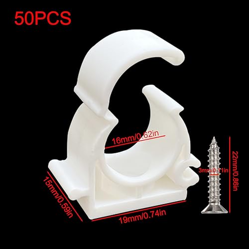 Morsetto per Tubi M32 Morsetto Tubo 24Pcs Tubazioni Fissaggio Clip Fissa Tubo PVC Fibbia del Tubo Dell'acqua Riparata Adatto per Tubi Dell'acqua per Riparare Tubi Domestici (M32) - Honorern