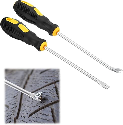 Pinza Tool Kit,Rimozione Clip Pinza,Set Di Base Strumento Per Rimuovere,Estrattore per Chiodi Rivetti,Strumento per Graffette Chiodi per Mobili,Rimuovi Graffette per Tappezzeria,2PC - Honorern