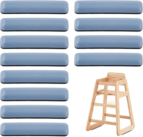 12 Pezzi Scivoli per Mobili, 75 x 15 mm Piedini per Mobili in Teflon, Autoadesivi Cursori di Mobili per Sedie, Tavoli, Divani e Letti - Honorern