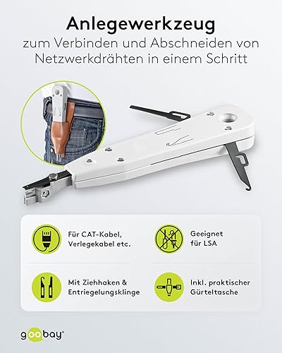 Fixpoint 50482 Inseritore per Cavi CAT 5 e CAT 6, LSA - Honorern