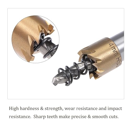 1pz Sega a Tazza - [27mm] HSS (Acciaio ad Alta Velocità) 4341 Trapano Taglia Fori per Utilizzo Acciaio Inossidabile Alluminio Metallo Legno Plastica Rivestimento Titanio - Honorern