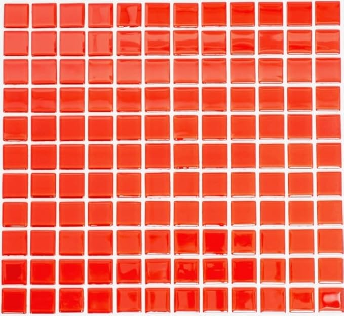 Piastrelle a mosaico traslucido rosso cristallo rosso BAD WC cucina parete MOS60-0904 - Honorern