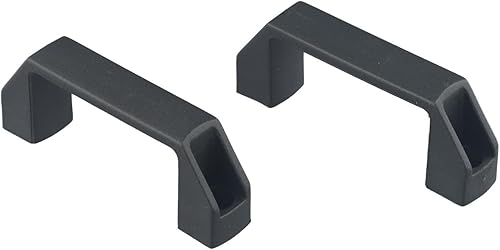 Bebykilemi Maniglie rettangolari in plastica nera, maniglie per armadietti centrali, per cassetti, bagagli, macchinari, garage (180 mm) - Honorern
