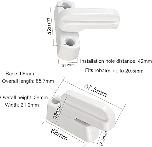 2 PCS blocca finestre blocca finestra aperta ferma finestra chiusura finestra blocca porte e finestre tapparelle alluminio maniglia porta finestra serratura blocca persiane - Honorern