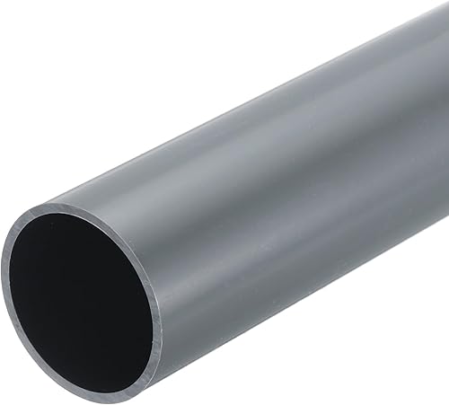 Tubo Rigido Rotondo in PVC 34,2mm ID 38mm OD 8' Lunghezza Grigio Chiaro ad Alta Resistenza per Tubi d'Acqua, Artigianato, Guaina Cavi - Honorern